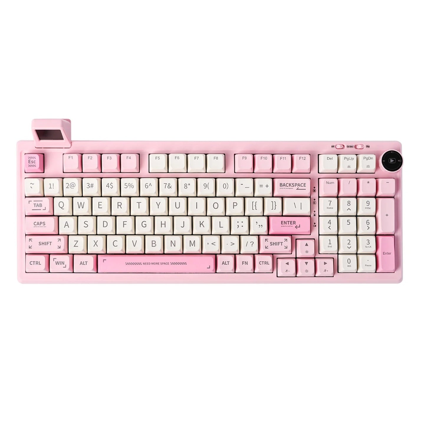 EPOMAKER RT100 97key 95% Bluetooth 5.0/2.4G Wireless/Wired Mechanical Keyboard Customizable Mini Display Gasket - mounted - Crytech